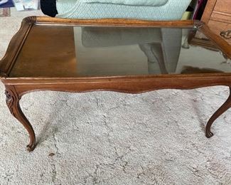 Vintage #4304 Weiman Quality Furniture Coffee Table w/Glass Top!