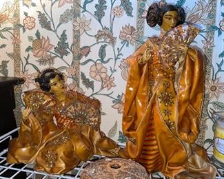Vintage Paper Mache Japanese Figurines!