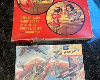 Victory Series Picture Puzzle #314 1944 J.S. Publishing, Toy Money Currency #2907 Whitman Publishers USA!