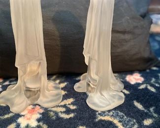 Patinol Wolf Frosted Candle Holders!