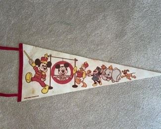 Vintage Mickey Mouse Club Pennant!