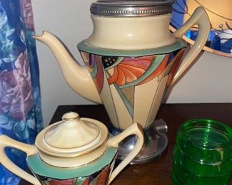 Art Deco Royal Rochester Percolator & Sugar Bowl!