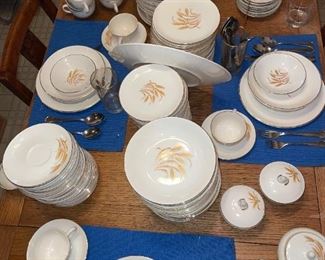Vintage Golden Wheat Dinnerware 205 Piece Set!
