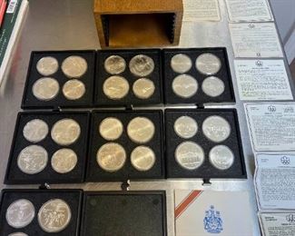 306 CANADIAN 1976 MONTREAL XXI SILVER OLYMPIC COIN SET