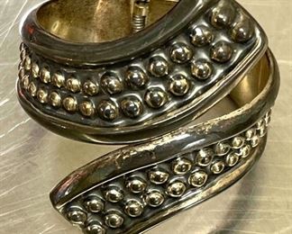 220 Taxco Sterling Cuff Bracelet