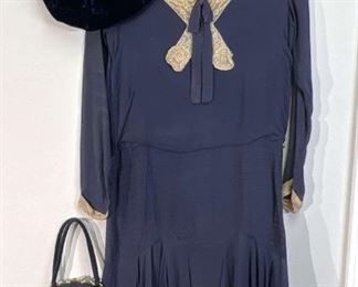 073 Vintage Drop Waist Dress