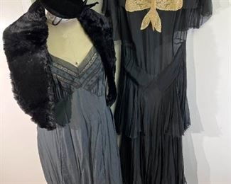 068 Vintage Drop Waist Dress