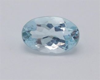 1.08 Carat Natural Aquamarine Gemstone