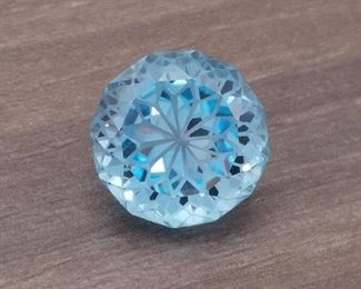 Stunning! 11.89 Carat Fancy Cut Natural Blue Topaz Gemstone