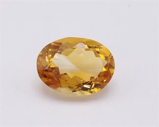 Rich, Golden 2.62 Carat Natural Topaz Gemstone