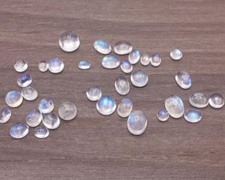 Large Group! 25.24 Carats of Natural Moonstone Gems