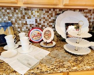 Kitchen ware, coffee sets,serving sets, platters 
