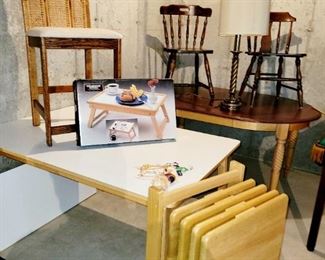 Tables, Miscellaneous, no matching chairs, TV Tray Tables, great sewing and craft tables