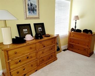Knotty pine, matching set, armoire, nightstands, dresser, chest of drawers 