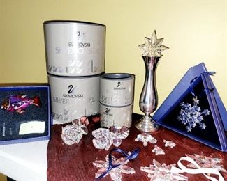 Swarovski, ornnaments, Roses , Fish