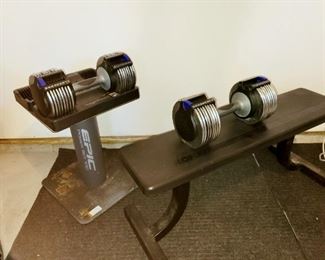 Free Weights, Weight adjustable, Epic Power Set 100, SoloFlex weight bench