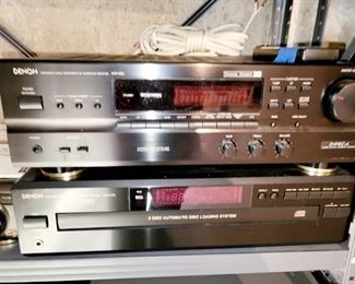 Denon Receiver, Denon CD Player 