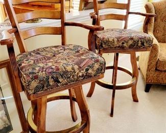 Bar Height stools, matching pair 