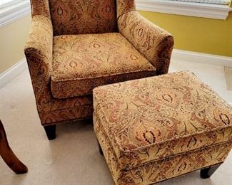 Armchair and ottoman 