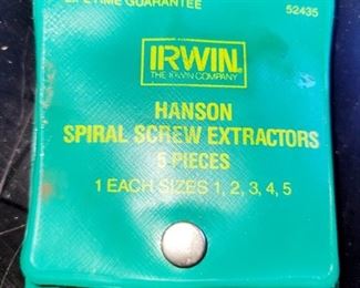 Irwin,  Spiral screw extractors 