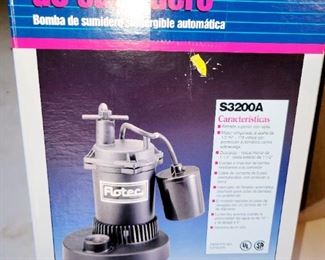 New in box, sump pump