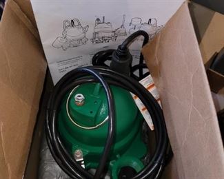 New in Box, Sump Pump