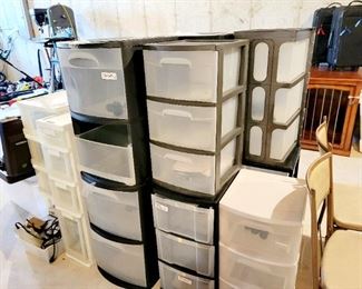 Storage bins. Organizers