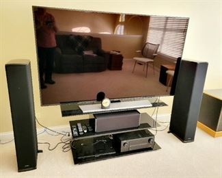 Samsung, 75" LED  smart TV,  Definitive surround sound set(5 speakers)
