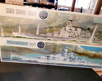 Model boats, military