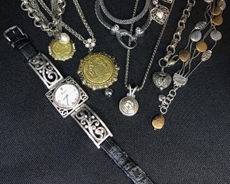 Collection of Brighton jewelry, silverplated