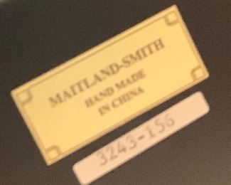 Maitland Smith Hand Painted Pedestal Table 