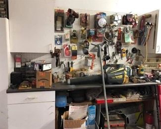 Garage full of Miscellaneous tools, Hardware, handyman dream, pickers delight Best offers