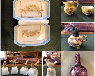 China Porcelain and glass collectables