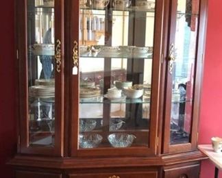 Cherry Colonial China cabinet 
Best offers 
China Cabinet
80” high x 48” wide x 16” deep