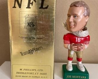 Collectable Bobing Head Dolls Joe Montana