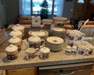 Huge set of Certified International dishes and extra pieces