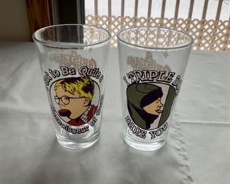 Two “A Christmas Story” drinking glasses