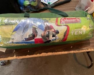 Coleman 3-person tent 7 ft x 7 ft