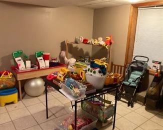 Kid’s Toys, Stroller, and Puppet Station & more