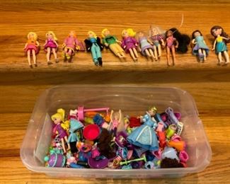 14 Polly Pocket Dolls and Accessories 