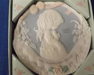 Precious Moments Easter Plate in Box