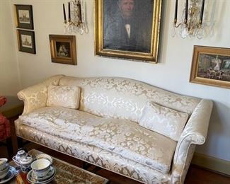 Available for early sale. Beautiful sofa.  Recently upholstered by Anderson's.  Possible a Kittinger frame. This item will also be posted to FaceBook Marketplace, Craigslist and NextDoor.  Please contact us for pricing information and appointment to see.