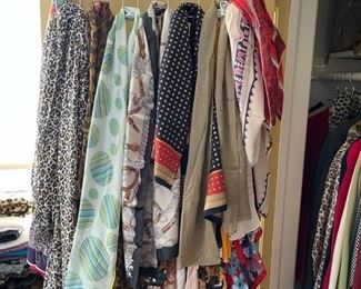 Scarves.  Lots of great women's accessories