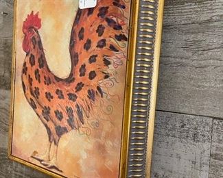 Cute Rooster print  Item available at Vintage Vibe Home & Garden, Chesapeake