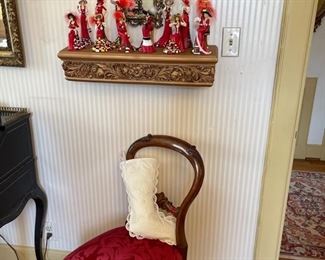 Coca Cola collectible ladies with certificates, pretty side chair