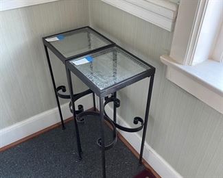 Metal and glass tables
