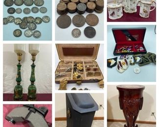 US Silver Coin Collection, US copper Coin Collection, Military and other collectables 