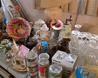 Many collectibles and household items available.