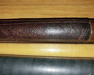 Brown Leather Pool Cue