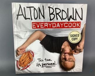 Alton Brown Cookbook
Alton Brown everyday cooking signed copy.